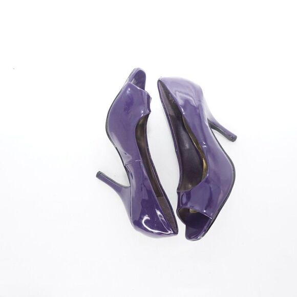Pierre Dumas Purple Patent Leather Branda 2 Heels, Size 6.5 - Picture 2 of 8